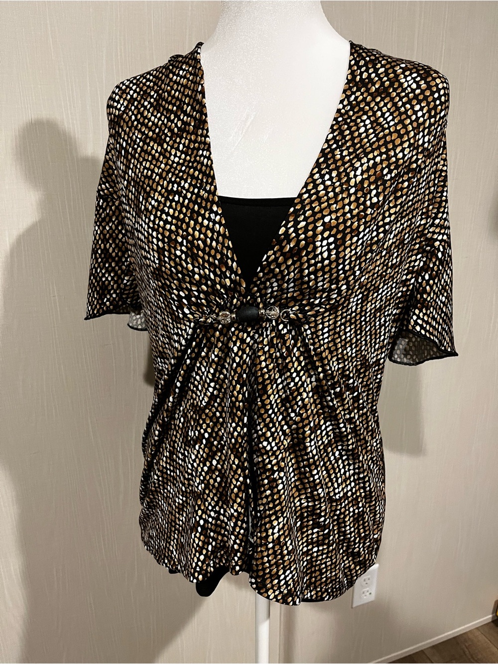 Kim Rogers petite medium faux wrap blouse